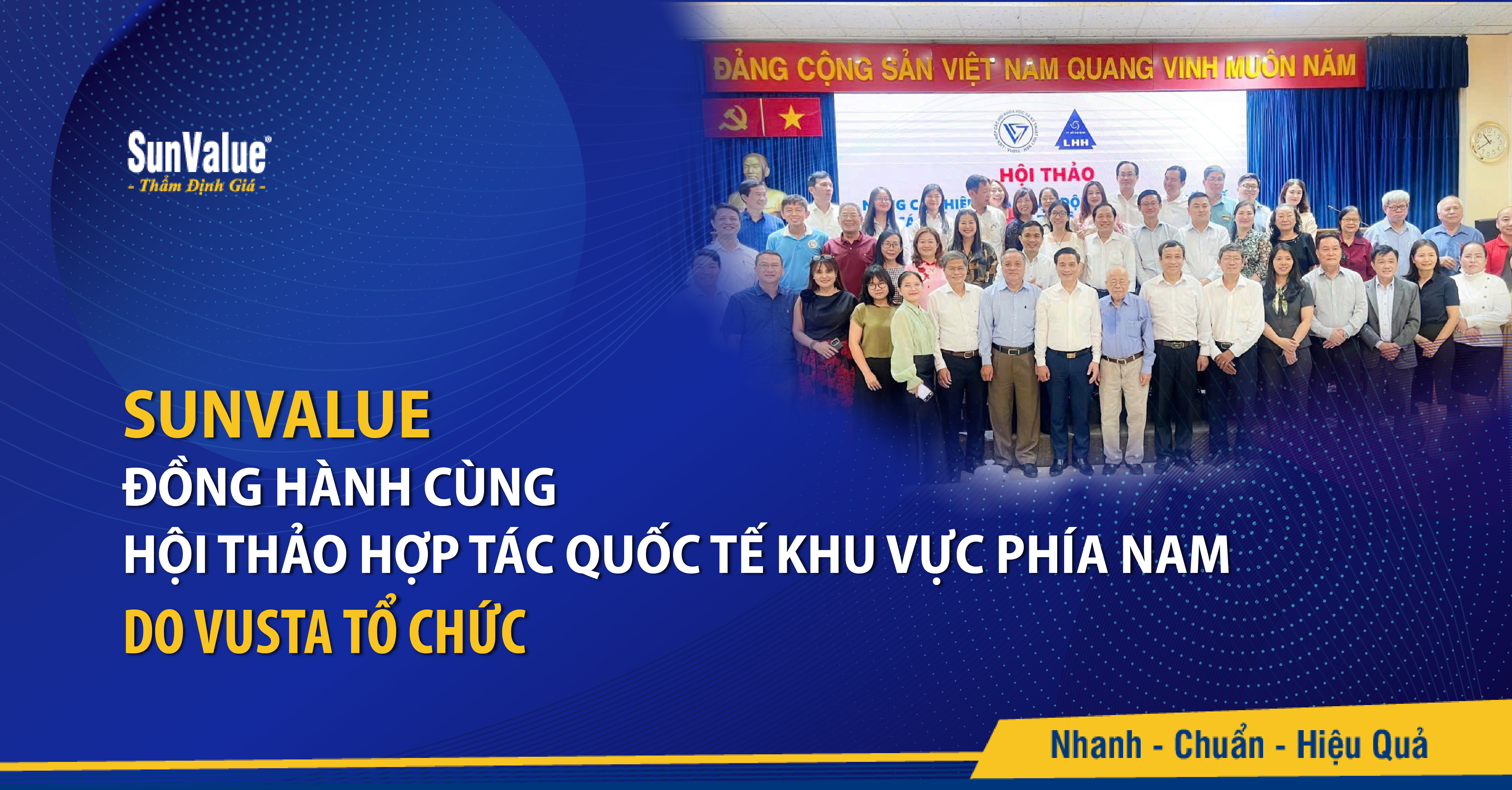 SUNVALUE ĐỒNG HÀNH CÙNG “HỘI THẢO NÂNG CAO HIỆU QUẢ HỢP TÁC QUỐC TẾ” DO VUSTA TỔ CHỨC