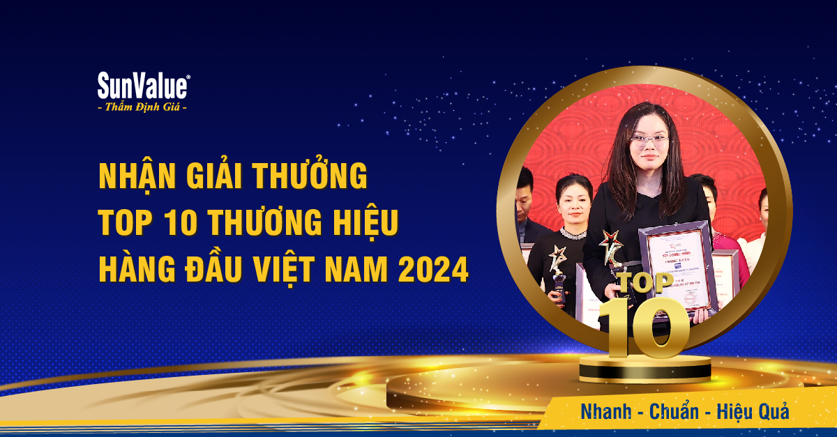 SUNVALUE NHẬN GIẢI THƯỞNG TOP 10 THƯƠNG HIỆU HÀNG ĐẦU VIỆT NAM 2024