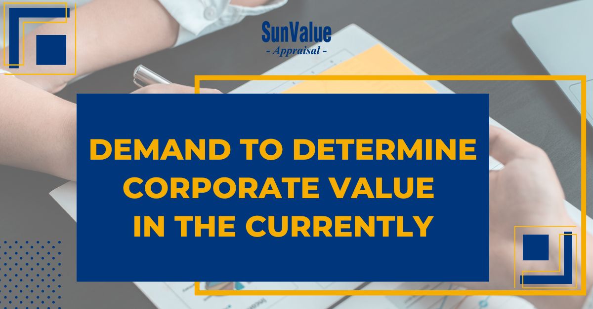 DEMAND TO DETERMINE THE CORPORATE VALUE IN THE CURRENTLY