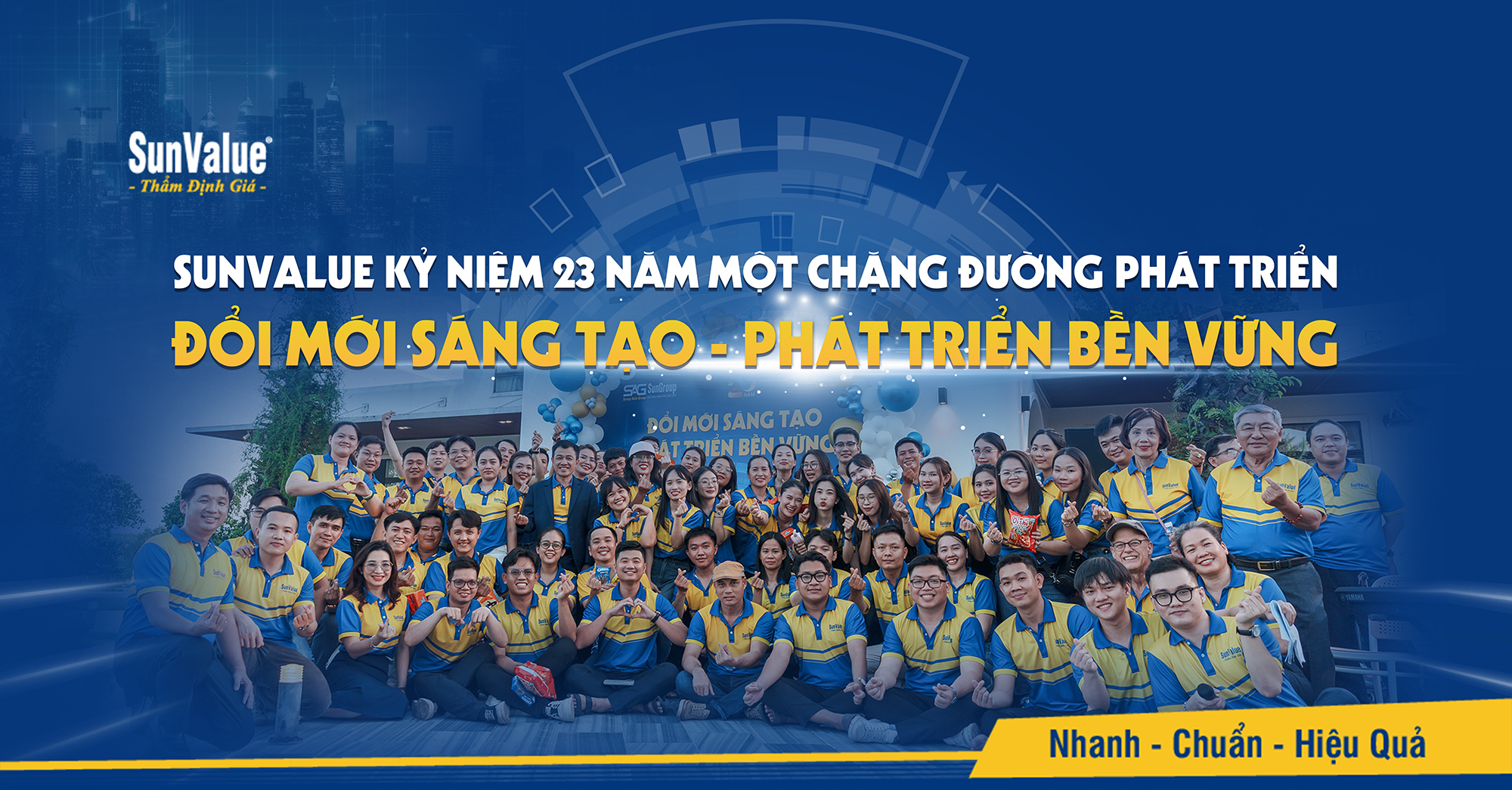 SUNVALUE TỔ CHỨC LỄ KỶ NIỆM “23 NĂM – ĐỔI MỚI SÁNG TẠO – PHÁT TRIỂN BỀN VỮNG”