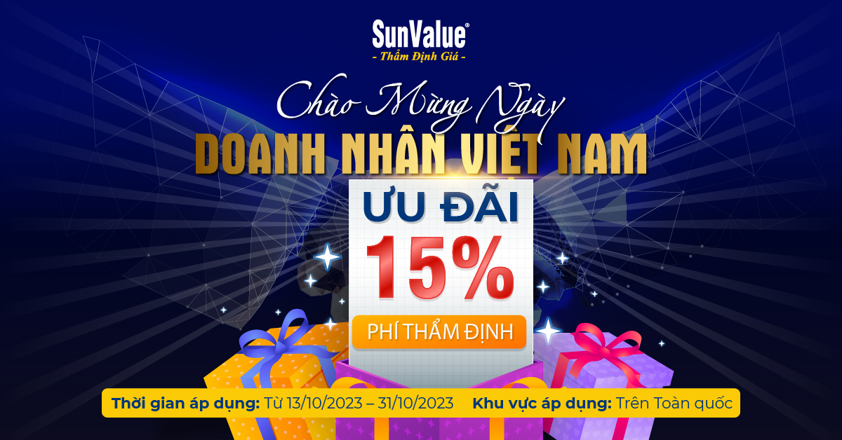 ƯU ĐÃI 15% PHÍ THẨM ĐỊNH MỪNG NGÀY DOANH NHÂN VIỆT NAM