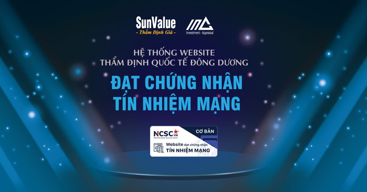 WEBSITE INA - SUNVALUE ĐẠT CHỨNG NHẬN TÍN NHIỆM MẠNG