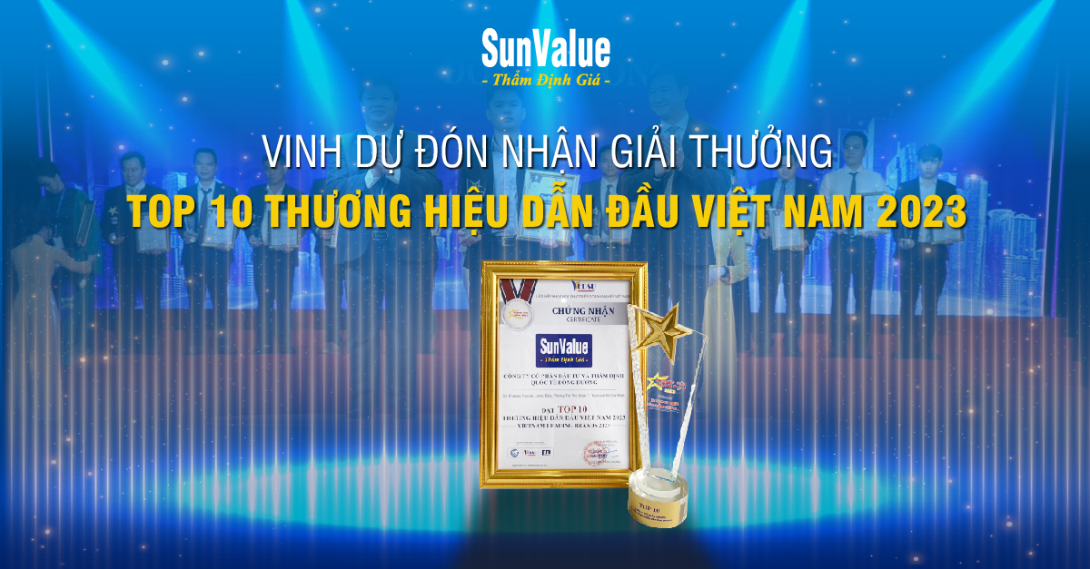 SUNVALUE NHẬN TOP 10 THƯƠNG HIỆU DẪN ĐẦU VIỆT NAM 2023