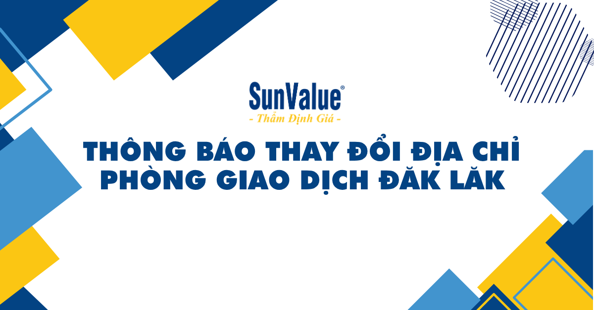 THÔNG BÁO THAY ĐỔI ĐỊA CHỈ PHÒNG GIAO DỊCH ĐĂK LĂK