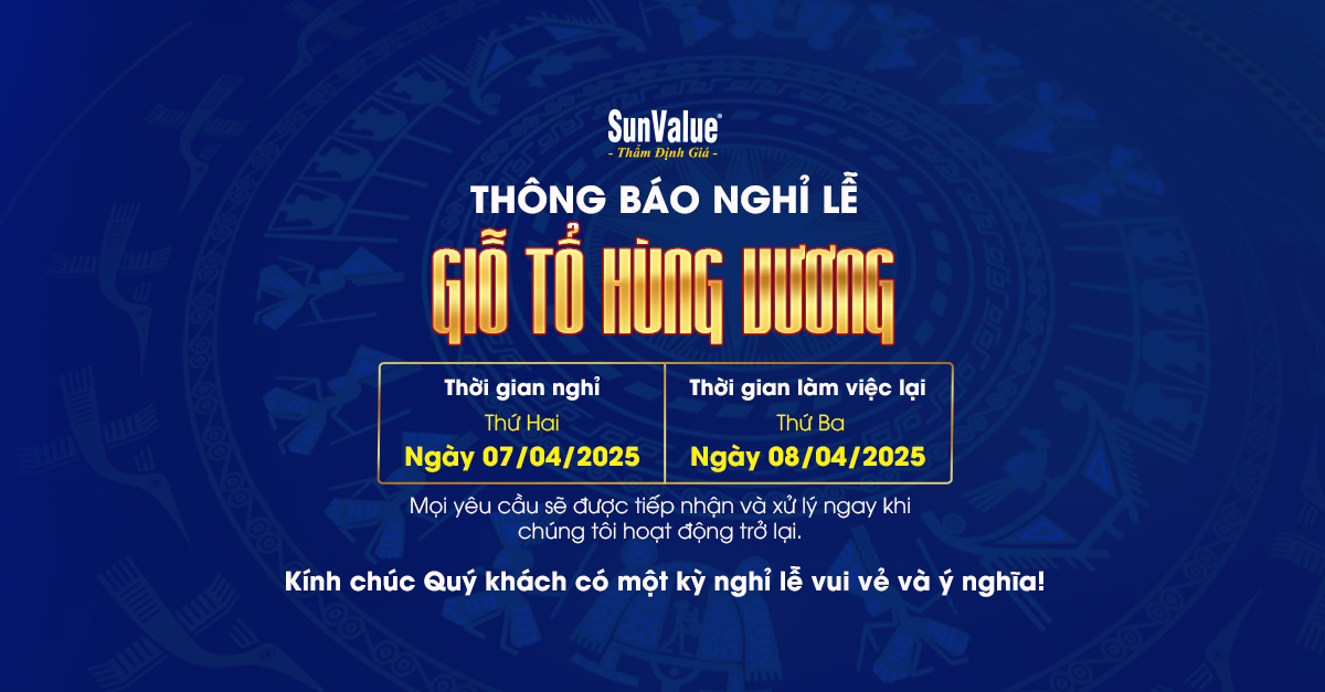 SUNVALUE THÔNG BÁO LỊCH NGHỈ LỄ GIỖ TỔ HÙNG VƯƠNG 10/03
