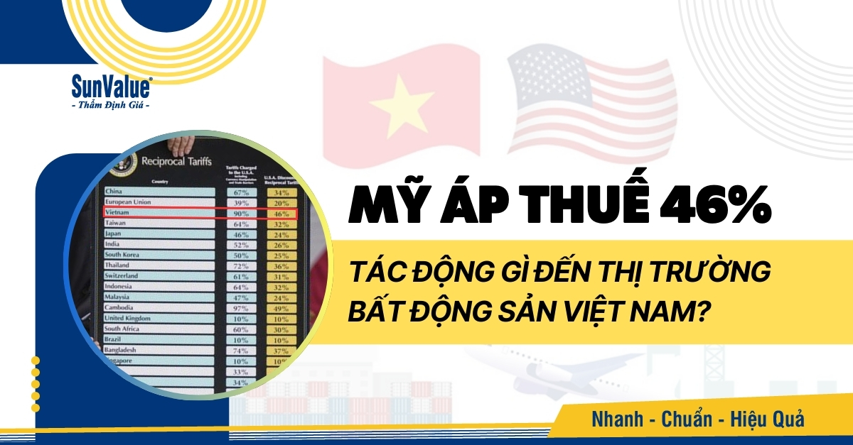 MỸ ÁP THUẾ 46% TÁC ĐỘNG GÌ ĐẾN THỊ TRƯỜNG BĐS VIỆT NAM?