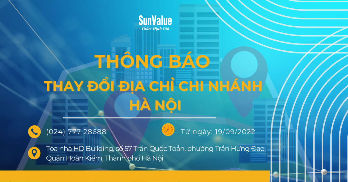 THÔNG BÁO THAY ĐỔI ĐỊA CHỈ CHI NHÁNH HÀ NỘI