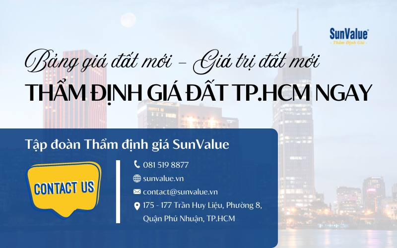 Dịch vụ thẩm định giá đất TP.HCM tại SunValue