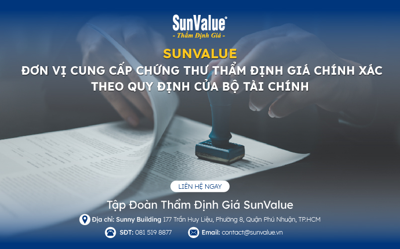 Sunvalue - đơn vị cung cấp chứng thư thẩm định giác chuẩn xác, uy tín