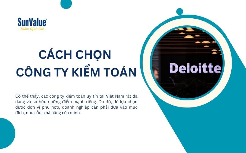 Lựa chọn các công ty có đội ngũ kiểm toán viên chuyên nghiệp, có giấy phép hành nghề