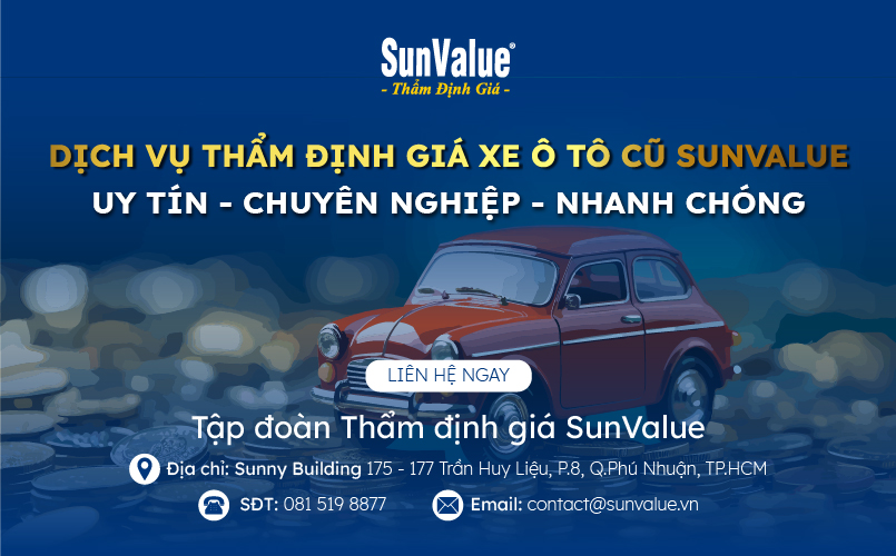 SunValue - Đơn vị thẩm định giá xe ô tô cũ uy tín nhất hiện nay 