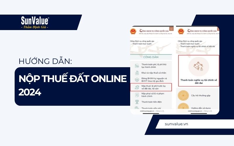 Cách nộp thuế đất online 2024