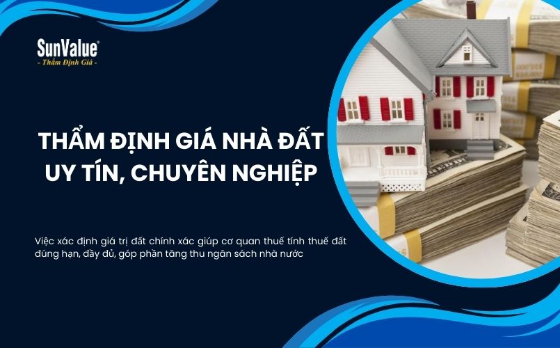 SunValue là một trong những đơn vị thẩm định giá nhà đất hàng đầu