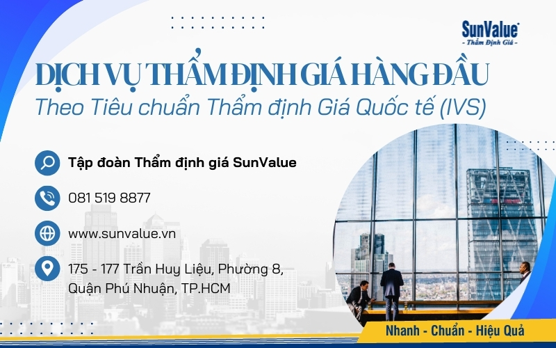 SunValue cam kết định giá theo Tiêu chuẩn quốc tế