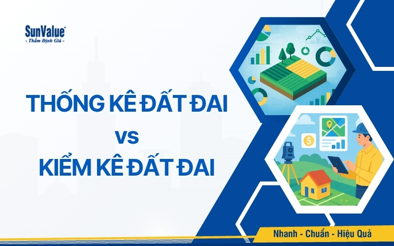 Phân biệt thống kê đất đai và kiểm kê đất đai