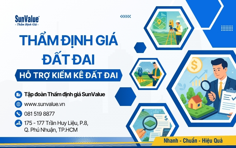 SunValue thẩm định giá đất đai, hỗ trợ kiểm kê đất đai toàn quốc