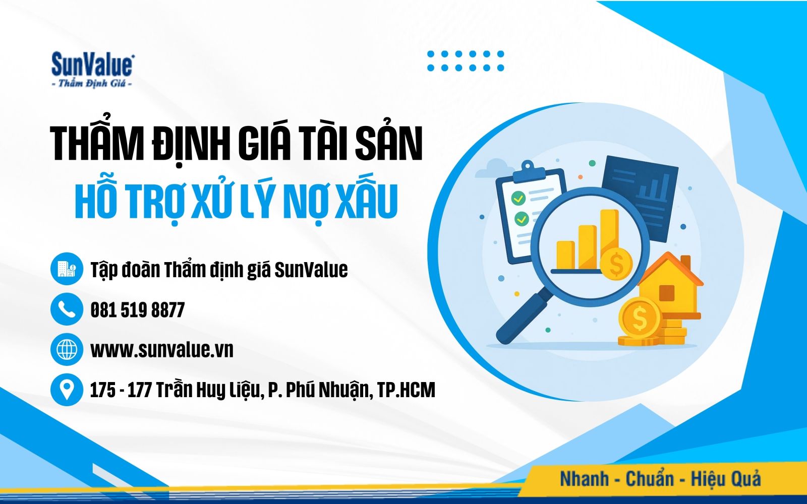 SunValue thẩm định giá tài sản hỗ trợ xử lý nợ xấu