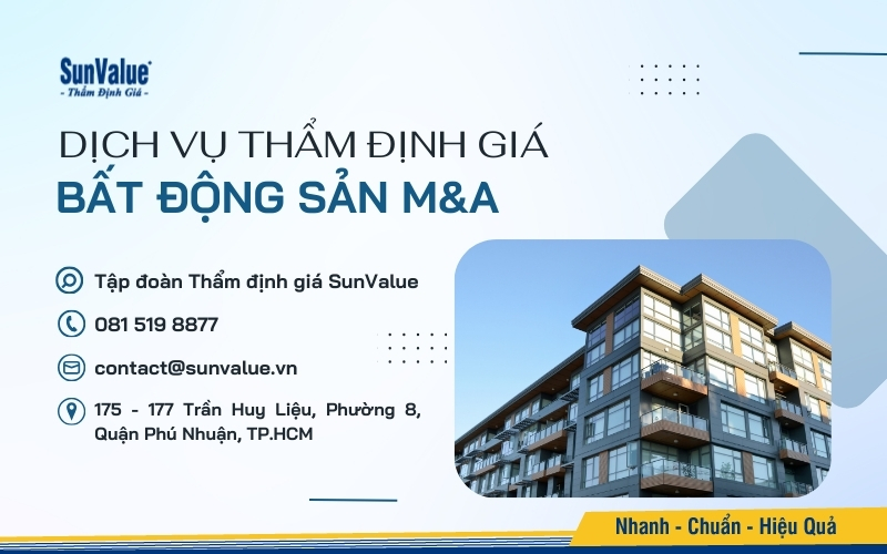 SunValue tự hào là đối tác đáng tin cậy trong việc cung cấp dịch vụ thẩm định giá bất động sản M&A