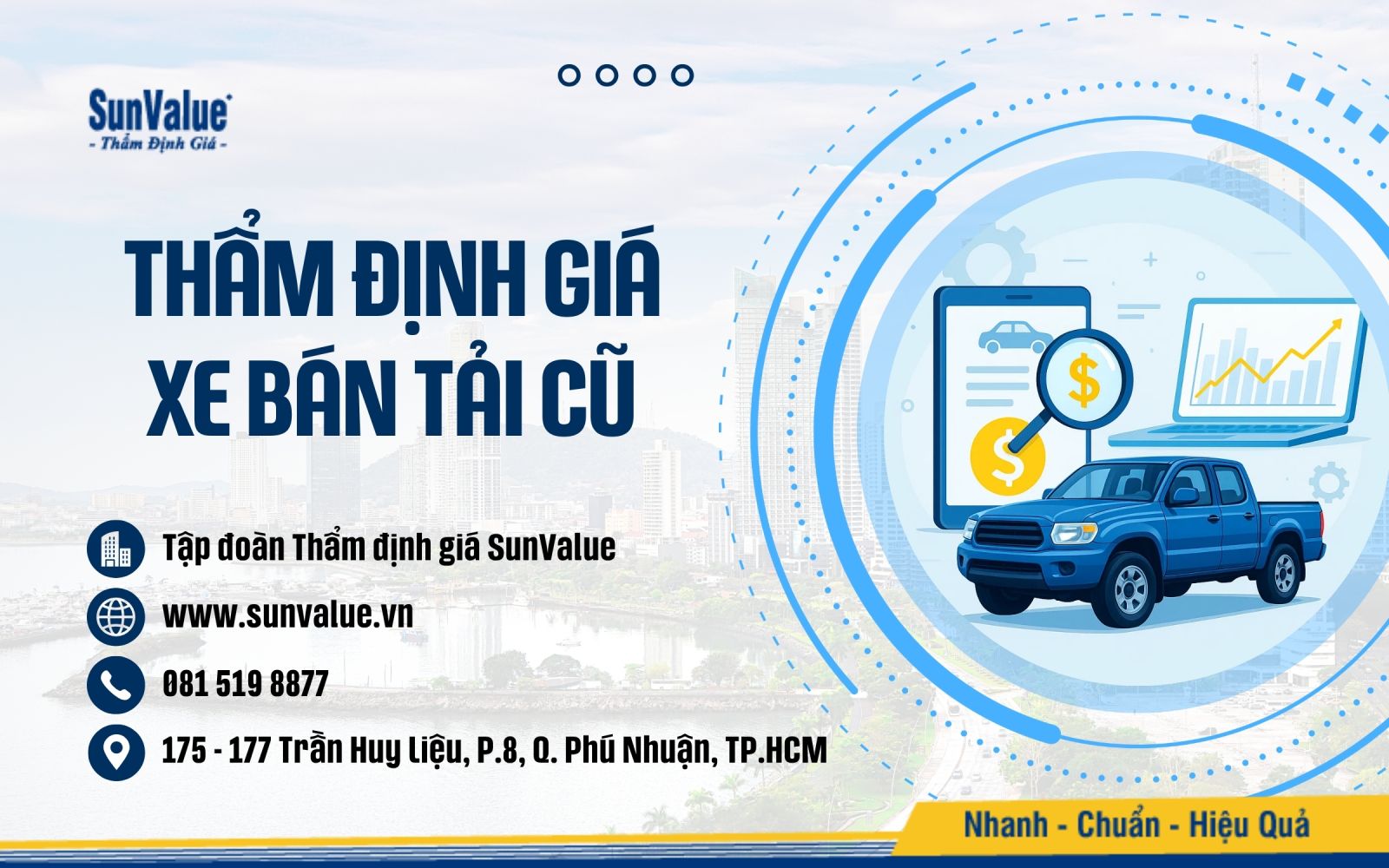 SunValue thẩm định chính xác giá trị xe bán tải cũ