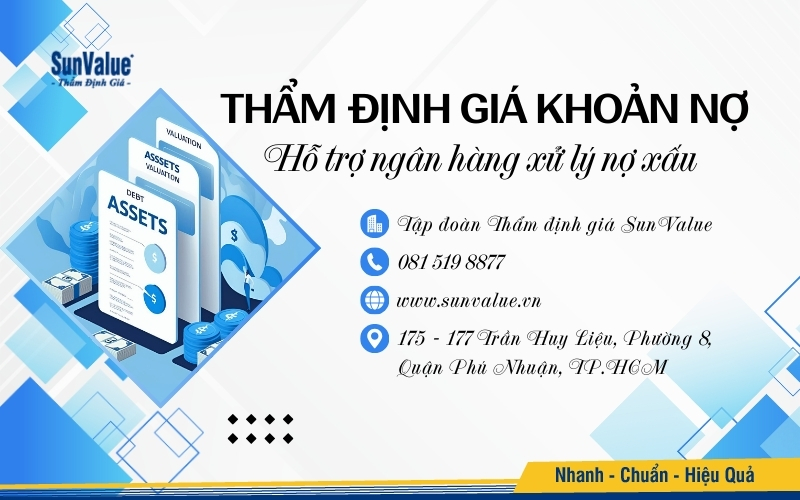 SunValue – Đối tác thẩm định giá khoản nợ giúp ngân hàng xử lý nợ xấu hiệu quả