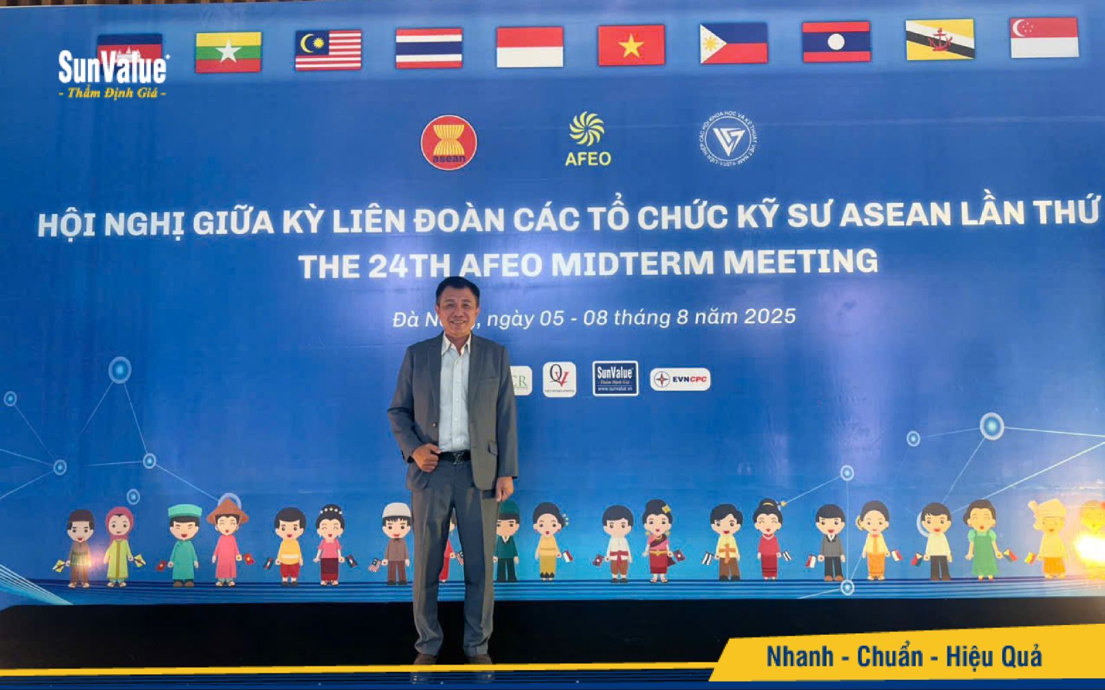 Tiến sĩ Trương Thái Sơn – Chủ tịch Tập đoàn Thẩm định giá SunValue tại sự kiện