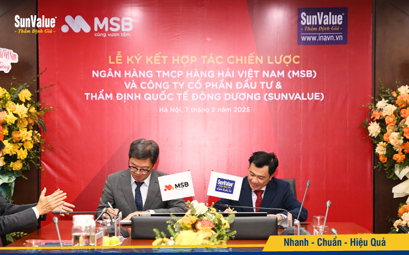 Đại diện SunValue và MSB ký thỏa thuận hợp tác