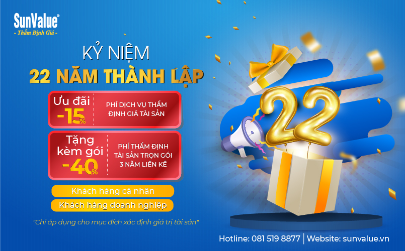 Chương trình ưu đãi phí thẩm định giá 2024 SunValue
