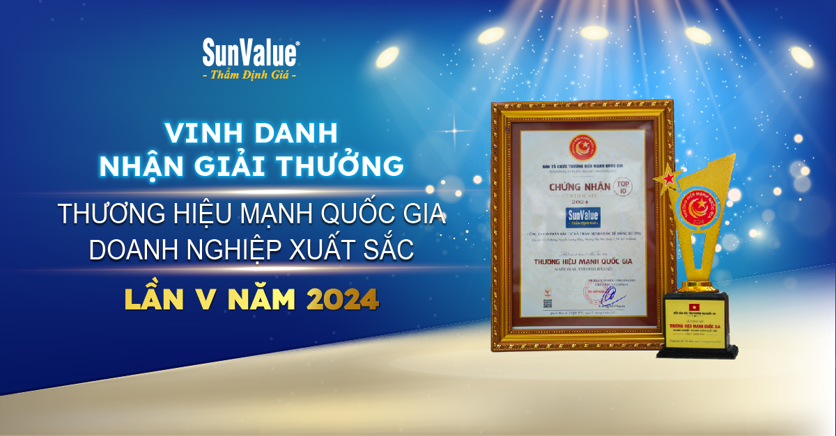  SunValue nhận giải thưởng “Thương hiệu mạnh quốc gia Doanh nghiệp xuất sắc” Lần V