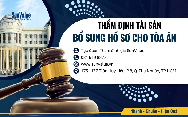 SunValue là đơn vị thẩm định giá uy tín với hơn 22 năm kinh nghiệm, cung cấp dịch vụ thẩm định giá tài sản cho các cơ quan pháp lý, công ty, tổ chức và cá nhân