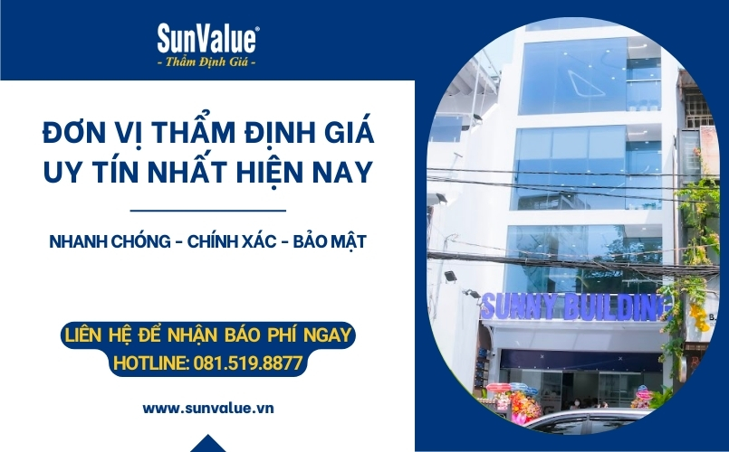 SunValue - Đơn vị thẩm định giá uy tín nhất hiện nay
