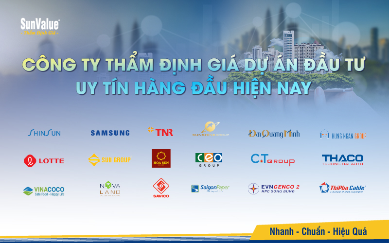 SunValue - Công ty thẩm định giá dự án đầu tư uy tín hàng đầu hiện nay
