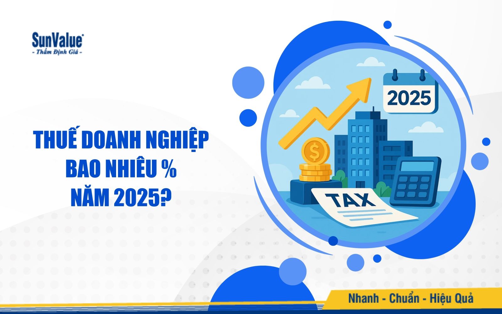 Thuế doanh nghiệp 2025 bao nhiêu phần trăm