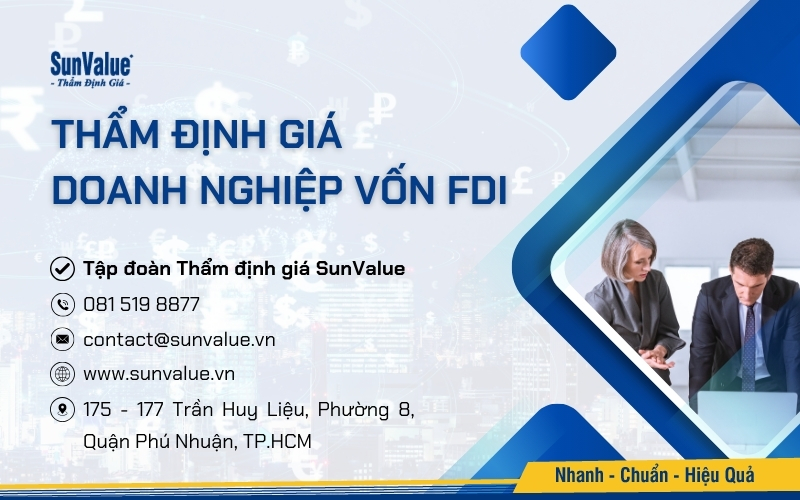Dịch vụ thẩm định giá của SunValue được thiết kế riêng để đáp ứng nhu cầu đa dạng của các doanh nghiệp vốn FDI