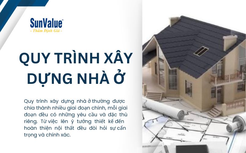 Quy trình xây dựng nhà ở bao gồm nhiều công đoạn 